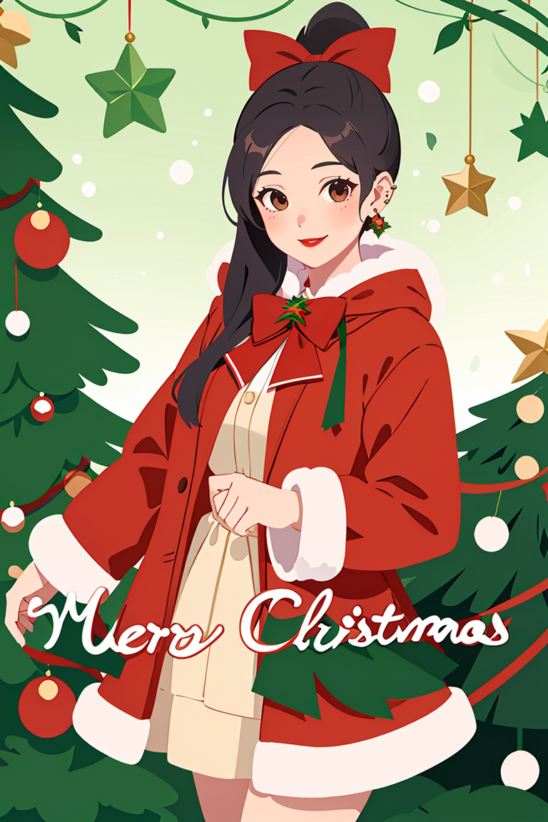 394376-2896414057-_lora_Christmas girl-1 (3)_0.65_,Christmas professional photography,1girl,solo,bow,jewelry,christmas,hair bow,earrings,black hai.png